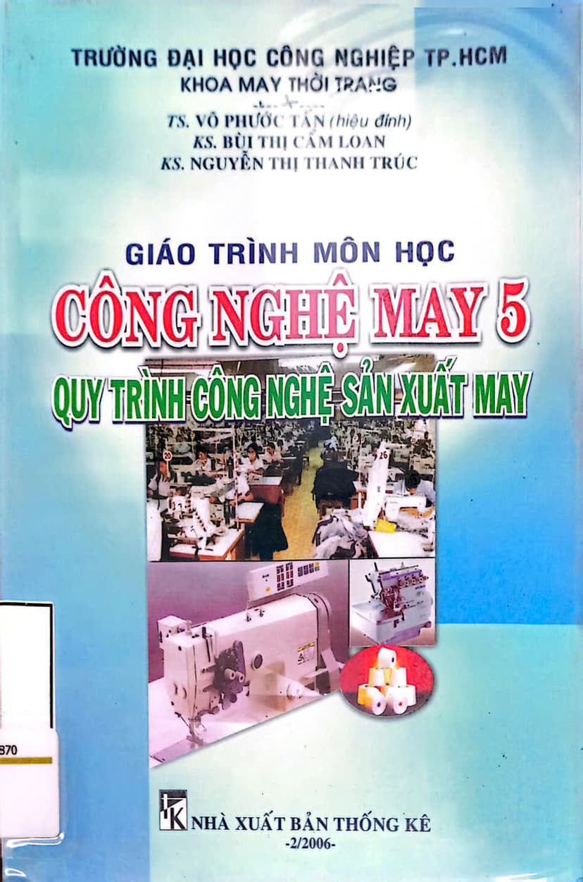 Giáo Trình Môn Học Công Nghệ May - Số 5