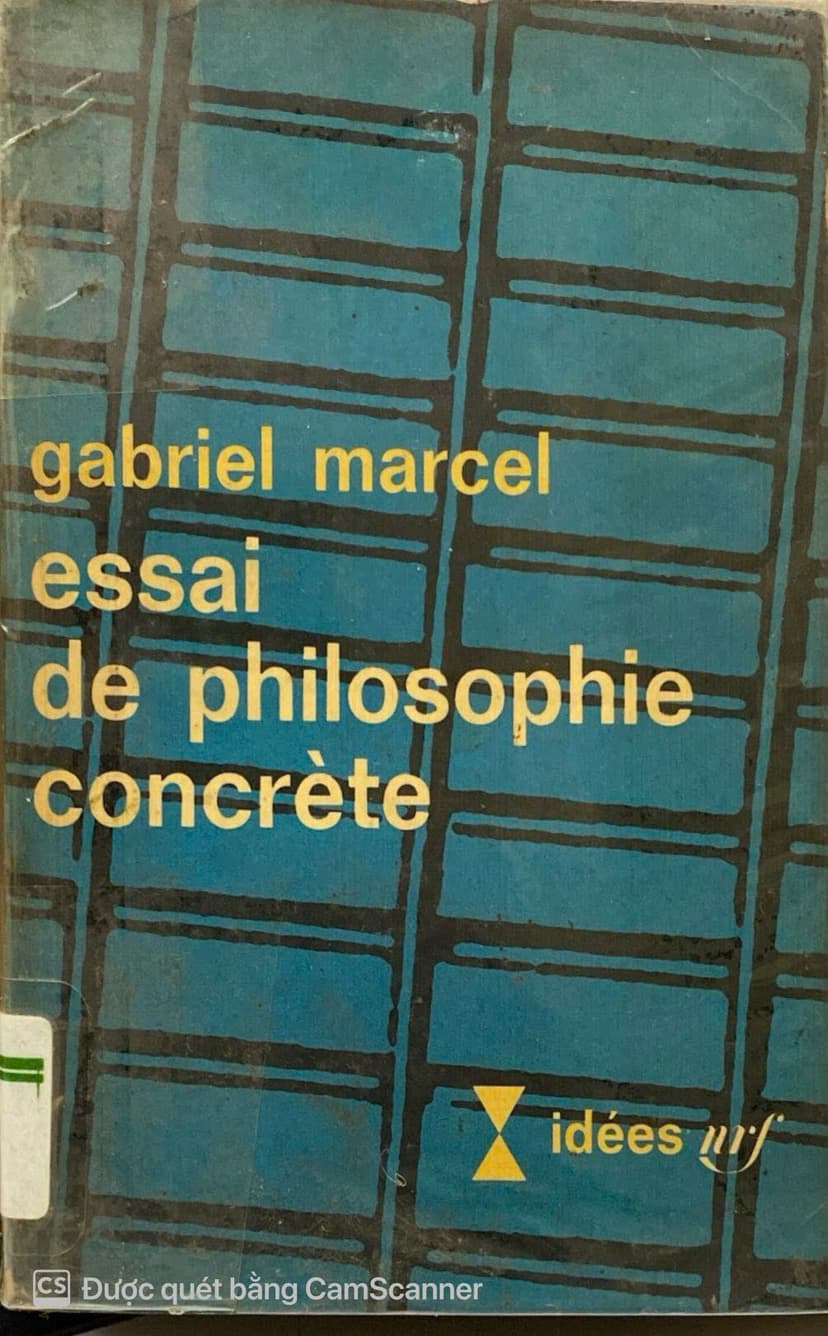Essai De Philosopphie Concrète