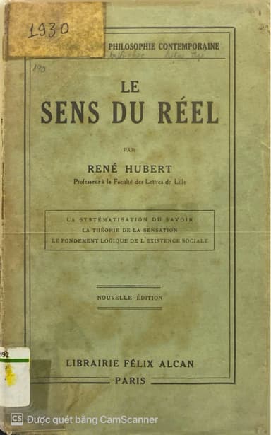 Le Sens Du Réel