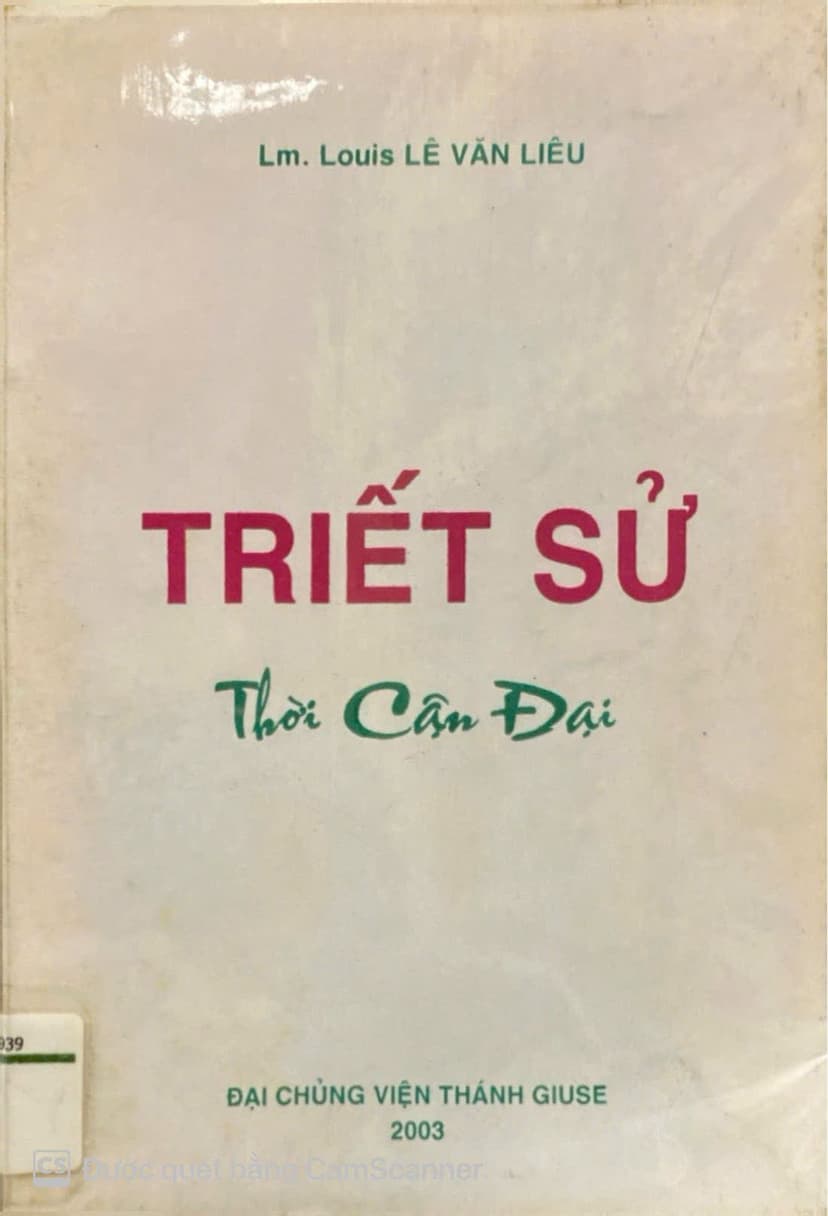 Triết Sử Thời Cận Đại
