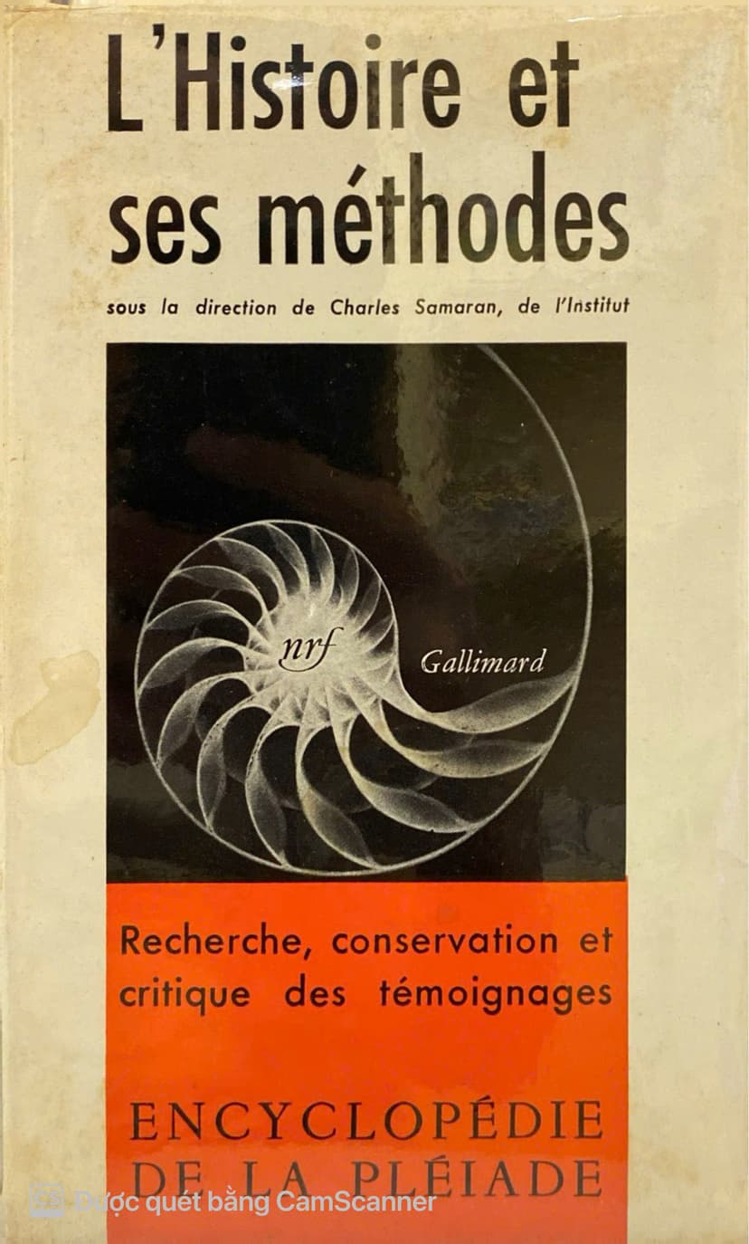 L'histoire Et Ses Méthodes