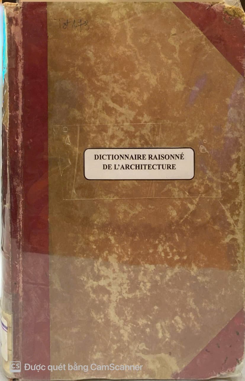 Dictionnaire Ráionné De L'architecture
