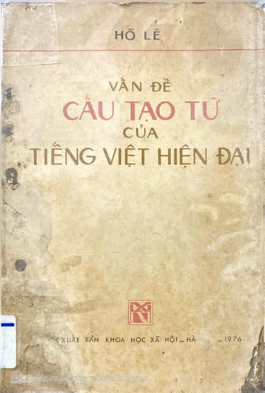 Vấn Đề Cấu Tạo Từ Của Tiếng Việt Hiện Đại