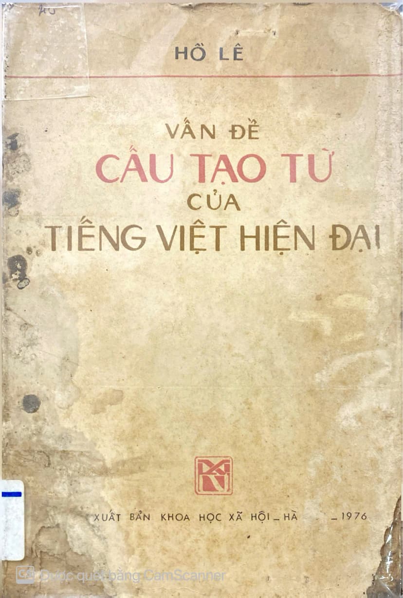 Vấn Đề Cấu Tạo Từ Của Tiếng Việt Hiện Đại