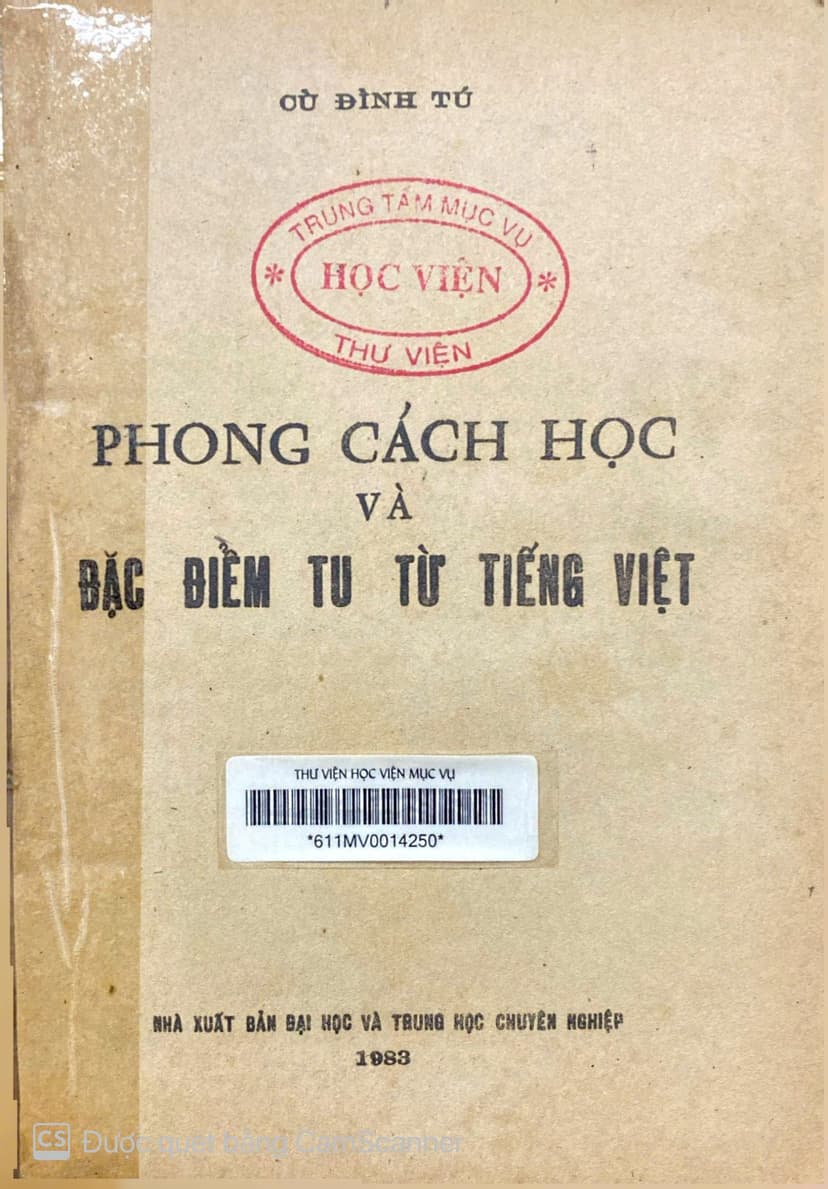 Phong Cách Học Và Đặc Điểm Tu Từ Tiếng Việt