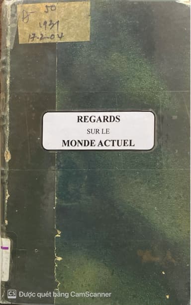 Regards Sur Le Monde Actuel