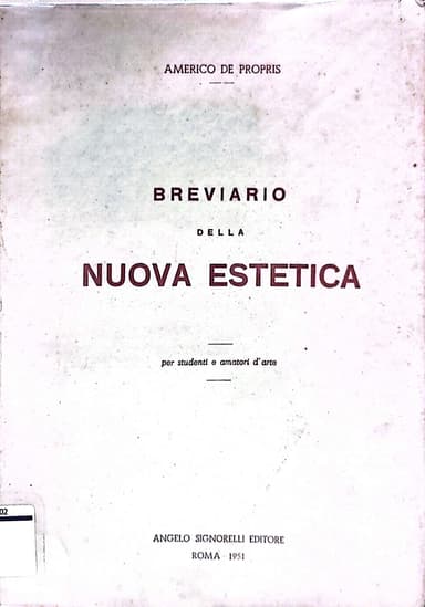 Breviario Della Nuova Estetica